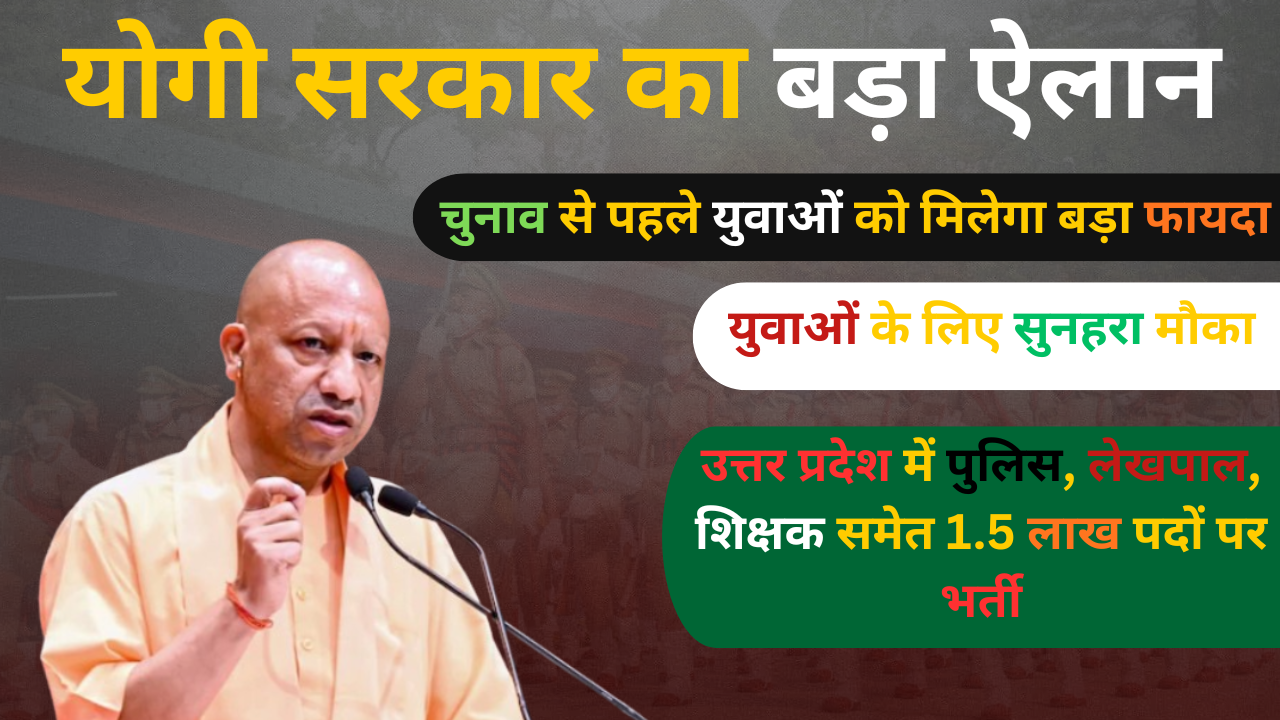 उत्तर प्रदेश में 2026 तक 1.5 लाख सरकारी भर्तियां: युवाओं के लिए सुनहरा मौका